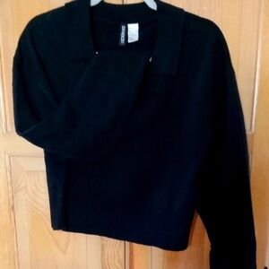 H&M Women's Long Sleeve Sweater Size L Black